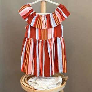 ⭐️⭐️ PICK 5 / $20 Genuine Kids OshKosh Toddler Girl Striped Ruffle Dress 18M